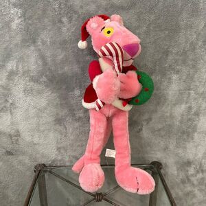 United Artist Toy Network Pink Panther Christmas Plush 2002 17”Tall
